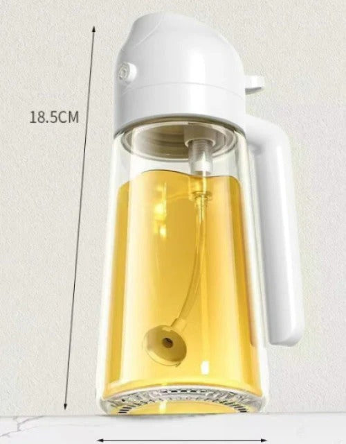 2-in-1 Large Capacity Multi-Function Glass Oil Pot Spray Can Smooth Surface Household Kitchen Supplies Regular