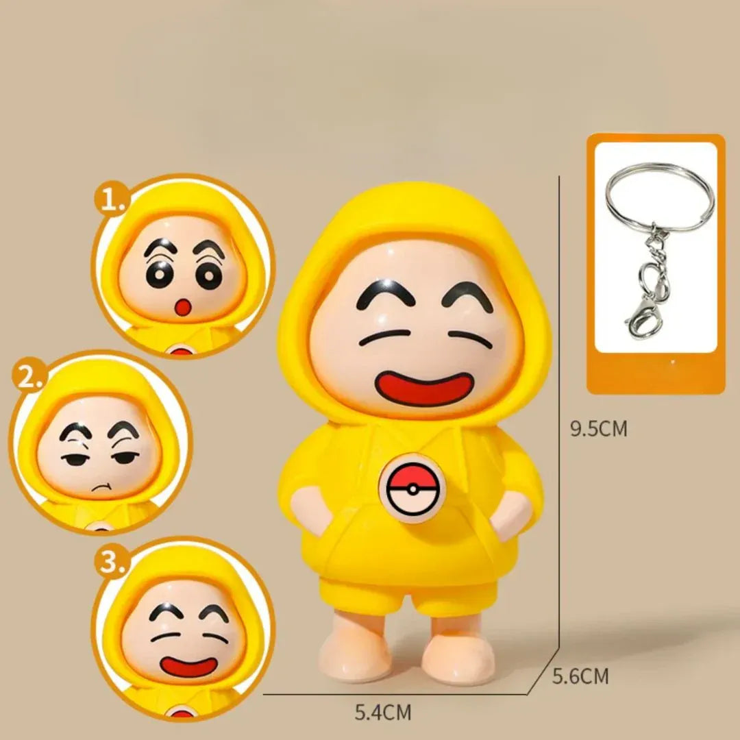 Shinchan Face Rotating Keychain