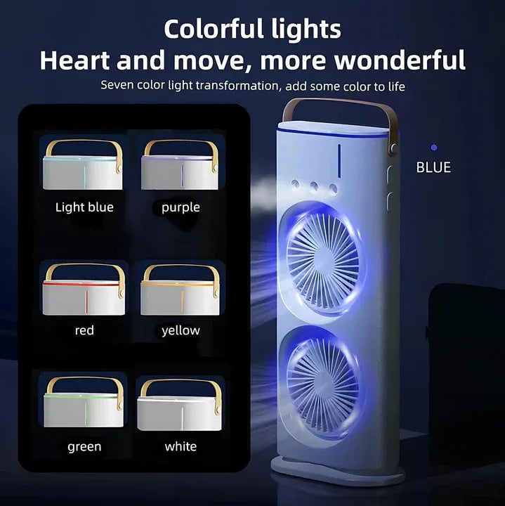 Double Fan Mist Air Cooler