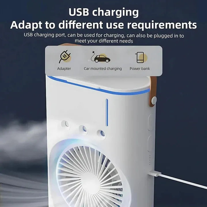Double Fan Mist Air Cooler