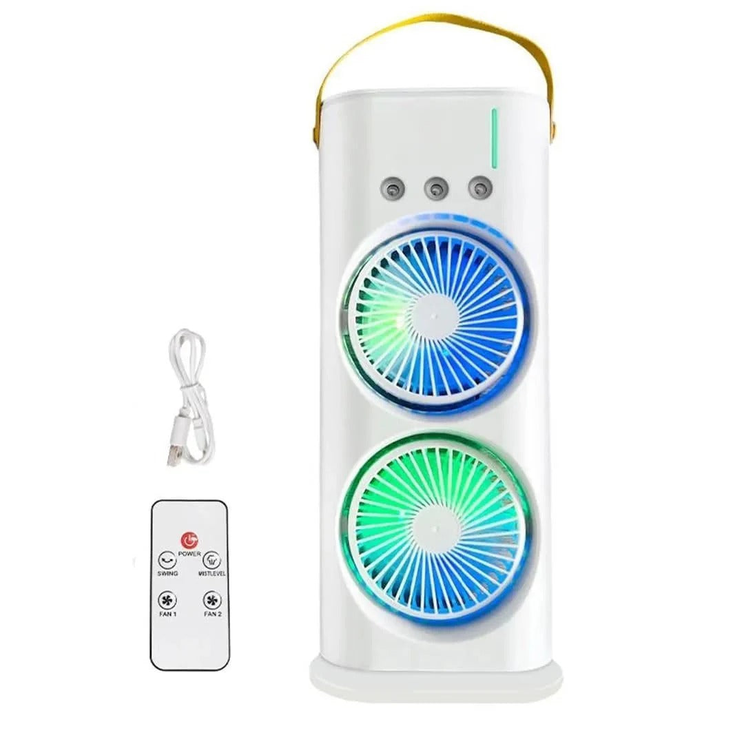 Double Fan Mist Air Cooler