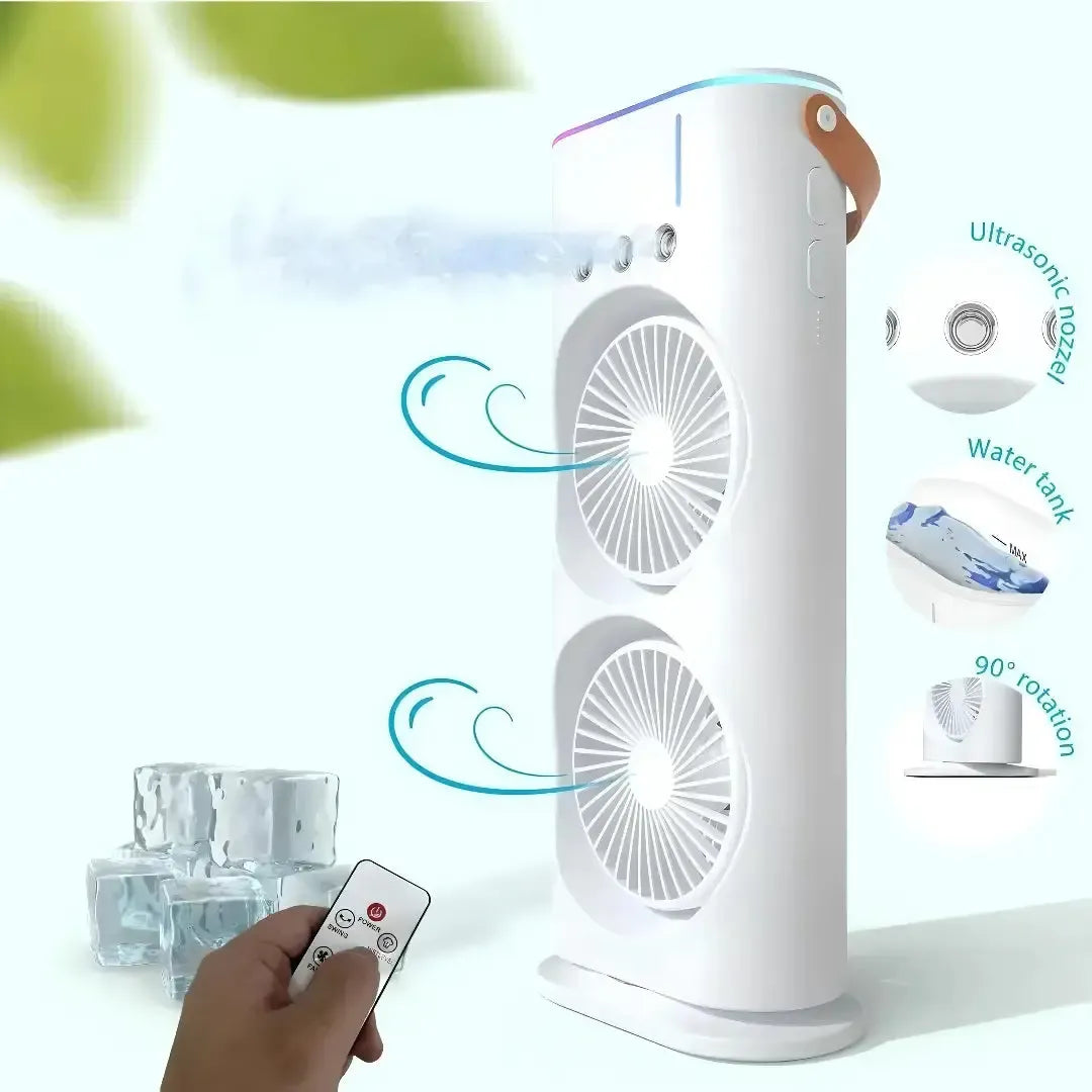 Double Fan Mist Air Cooler